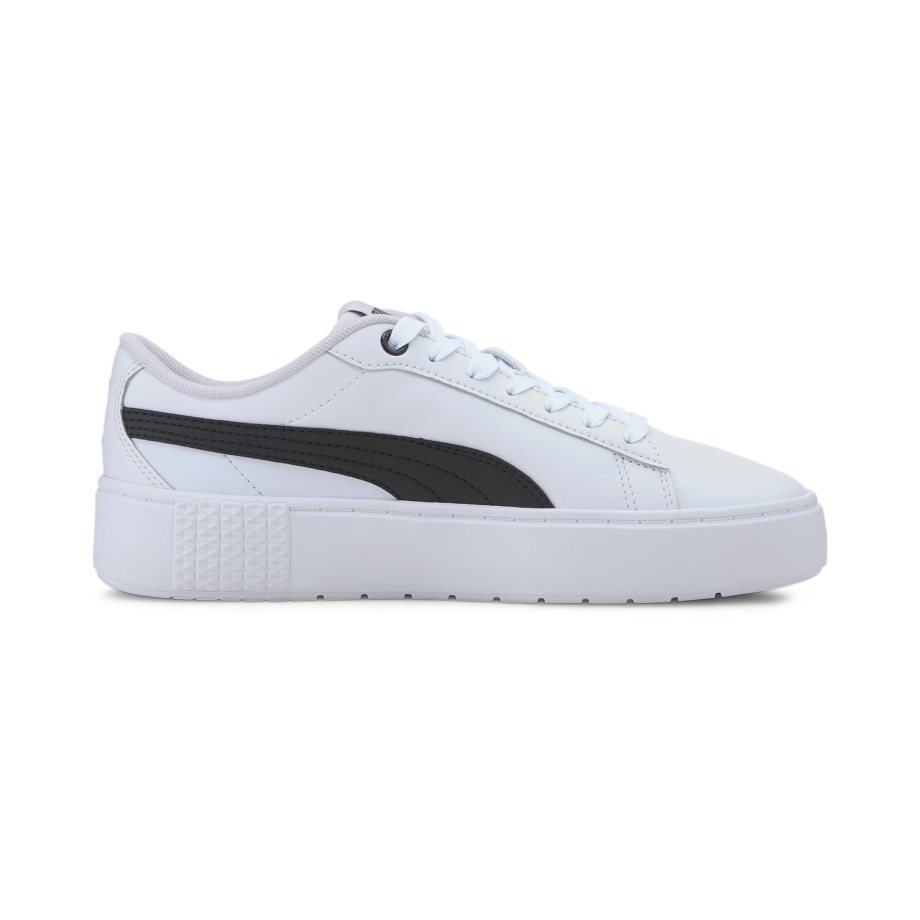 Tenisky Puma Smash Platforme v2 L Damske Biele Čierne | SK-OA5708631
