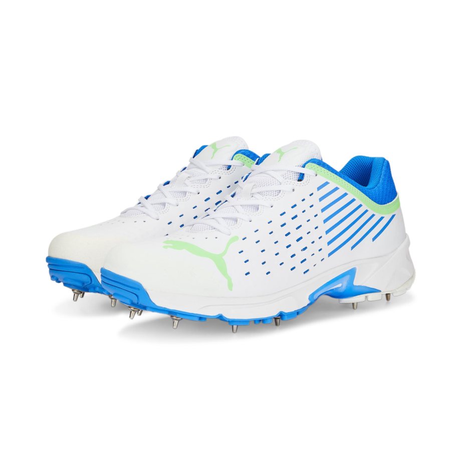 Topanky S Hrotmi Puma Spike 22.1 Cricket Damske Biele Zelene | SK-UO9801753